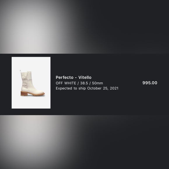 Tamara Mellon Perfecto Vitello Boots in off white - Picture 14 of 14